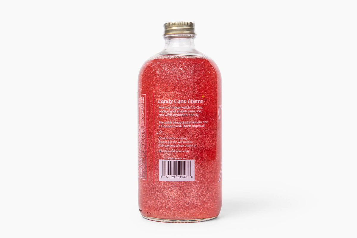 Wood Stove Kitchen - Candy Cane Sparkle Cocktail & Mocktail Mixer, 16 fl oz