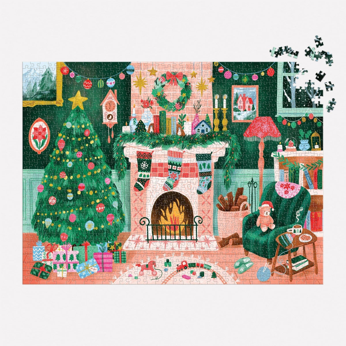 Chronicle Books - Cozy by the Fireplace 1000 Piece Puzzle