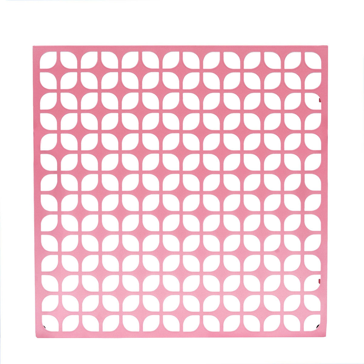 Breeze Block Metal Wall Art/Magnet Board 15.5" Square-Pink
