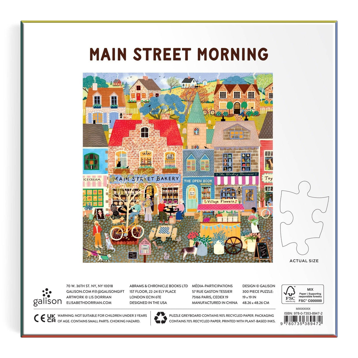Main Street Morning 300 Piece Puzzle