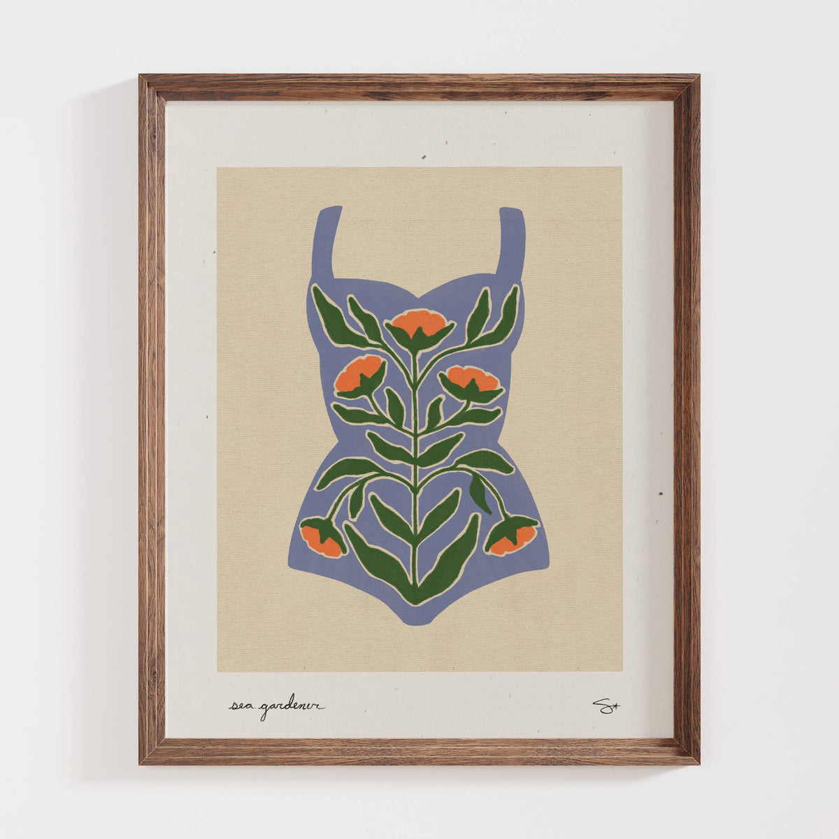 Mid Tide Design - Swim Garden 3 | Swimsuit Print: 8”x10”