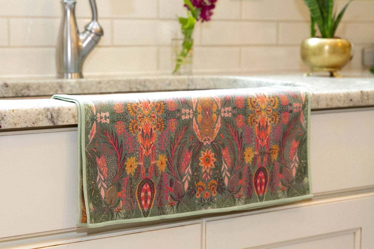 KEVA and Created By - Double Sided Amina Gold Tea Towel