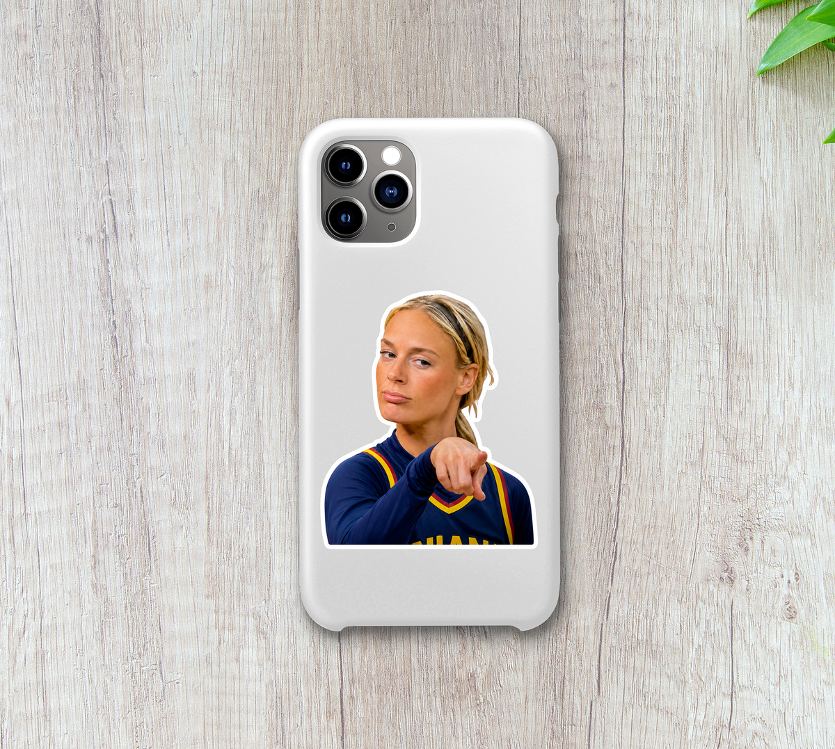 Sophie Cunningham Pointing Basketball Sticker