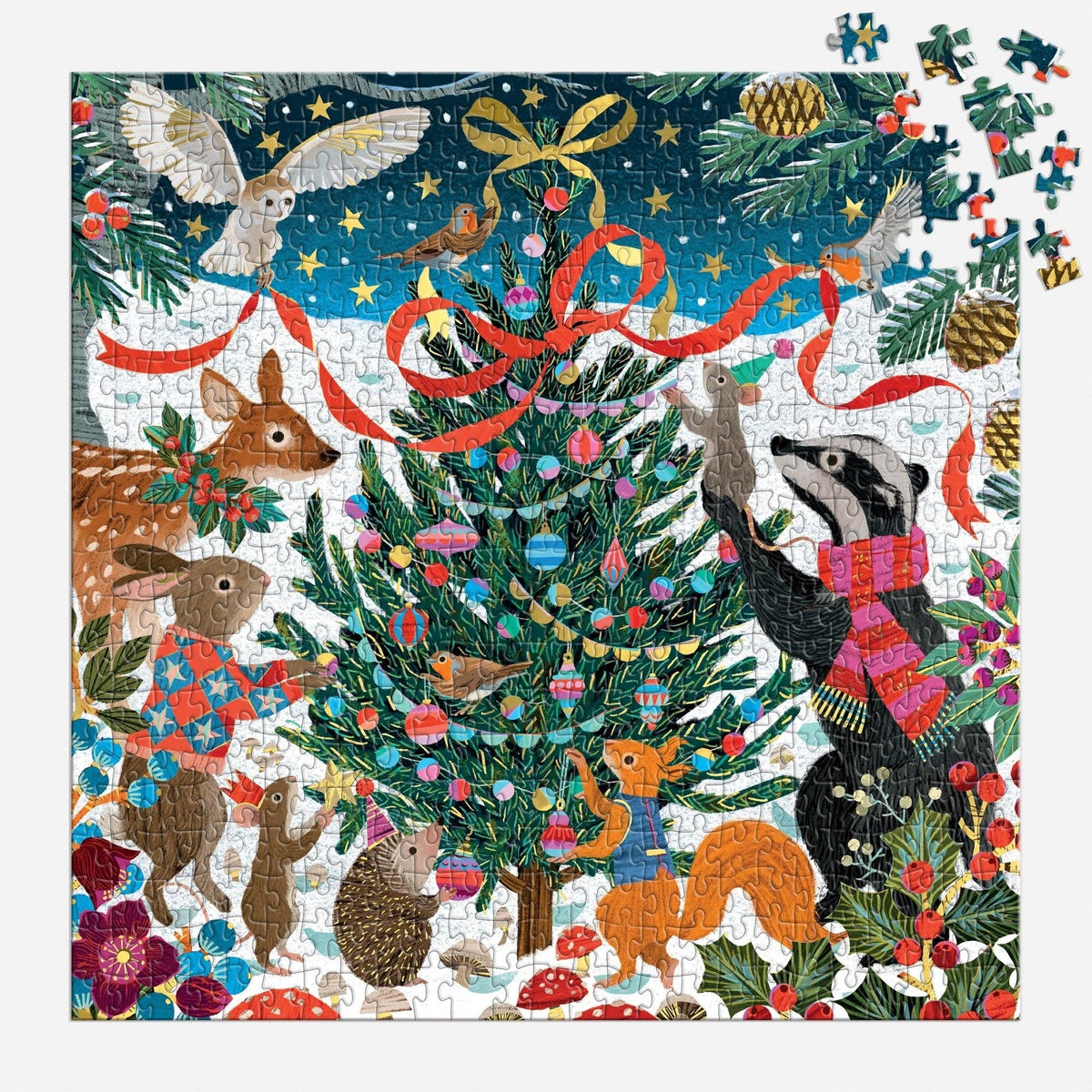Victoria Ball Woodland Merrymakers 500 Piece Foil Puzzle