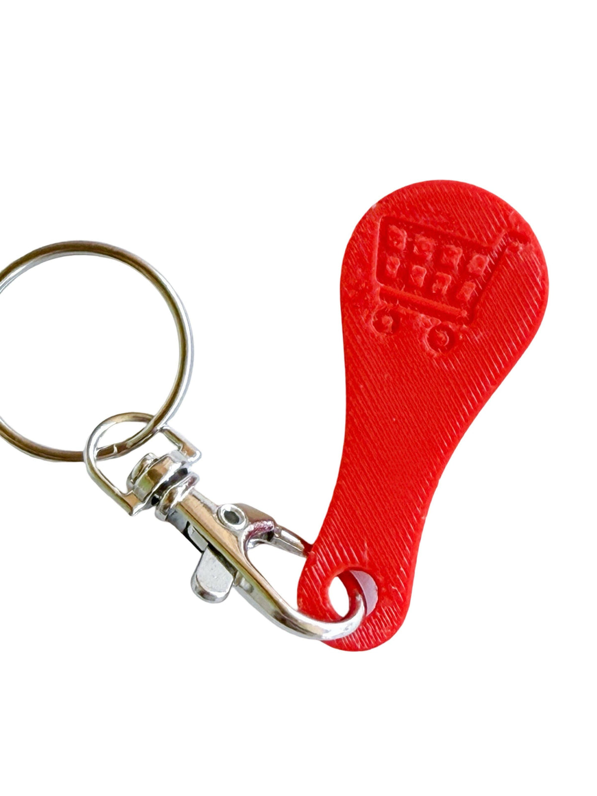 Aldi Shopping Cart Quarter Saver Keychain: Turquoise