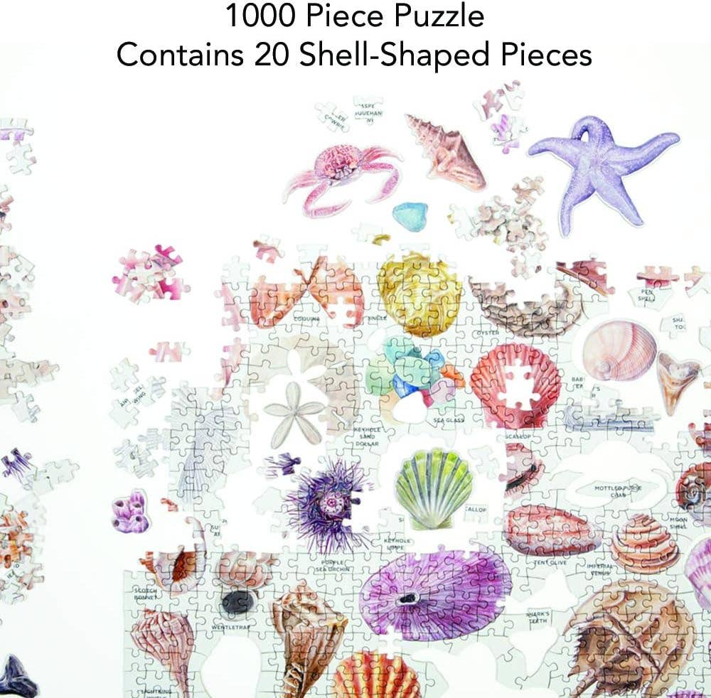 The Beachcomber&#39;s Companion 1000 Piece Puzzle With Shaped Pieces,