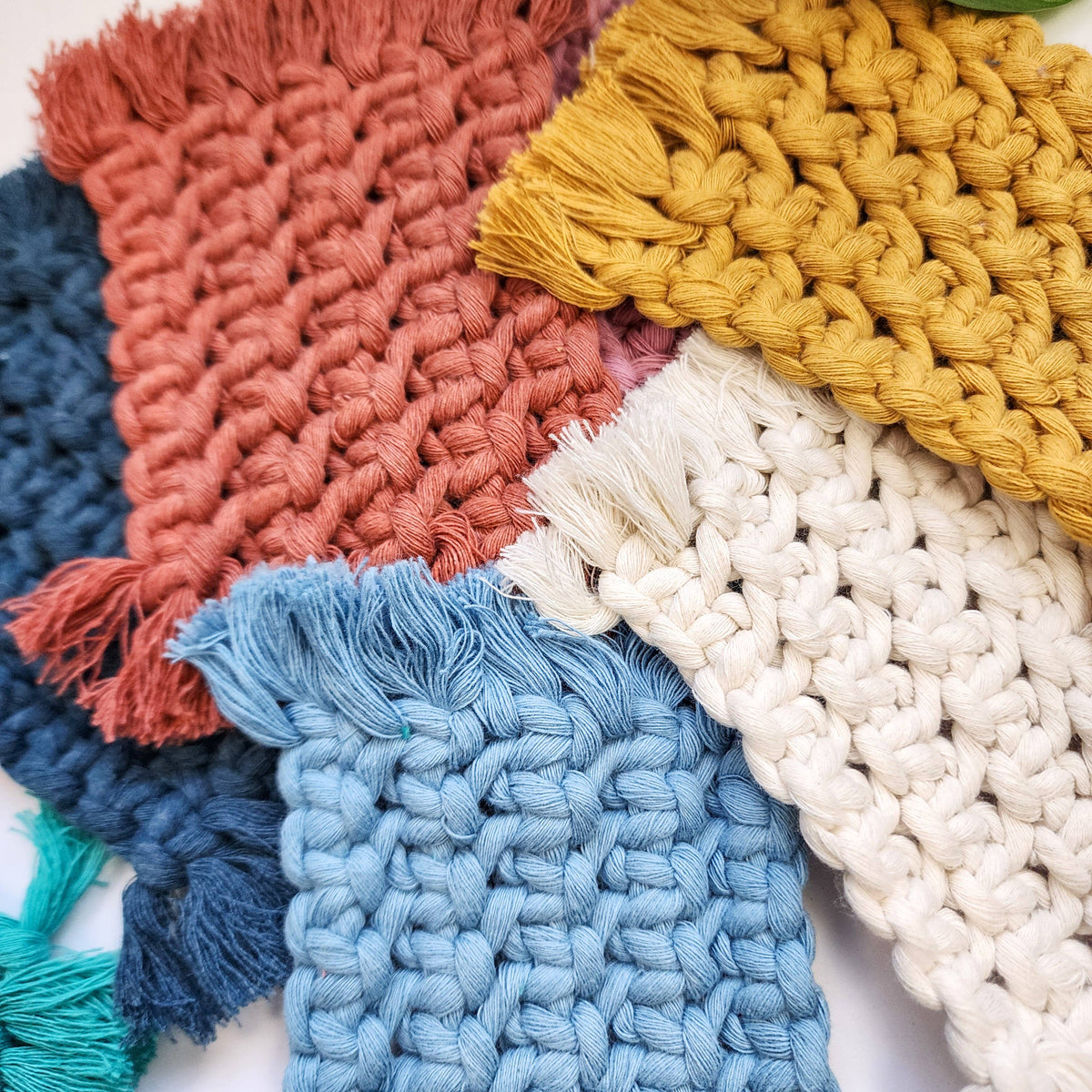 Cotton Rugs for Mugs, Plant Pots, Candles