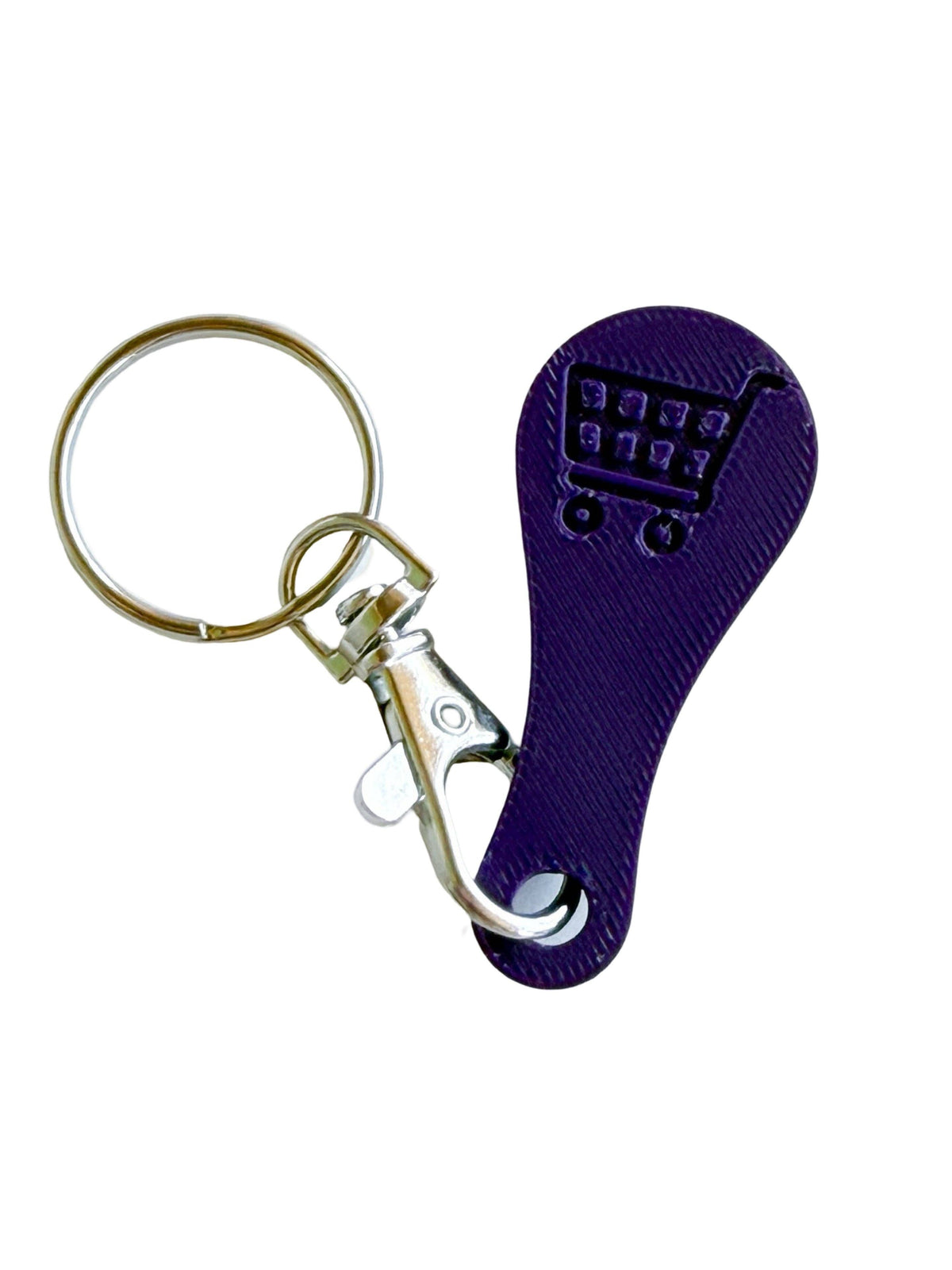 Aldi Shopping Cart Quarter Saver Keychain: Turquoise