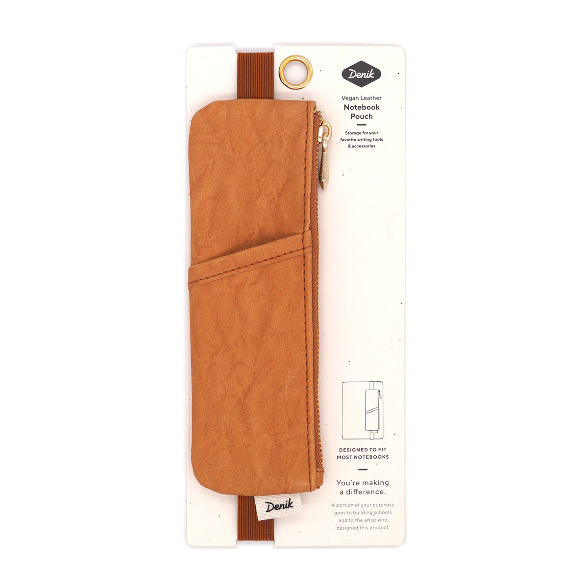 Denik - Caramel Crinkle Notebook Pouch