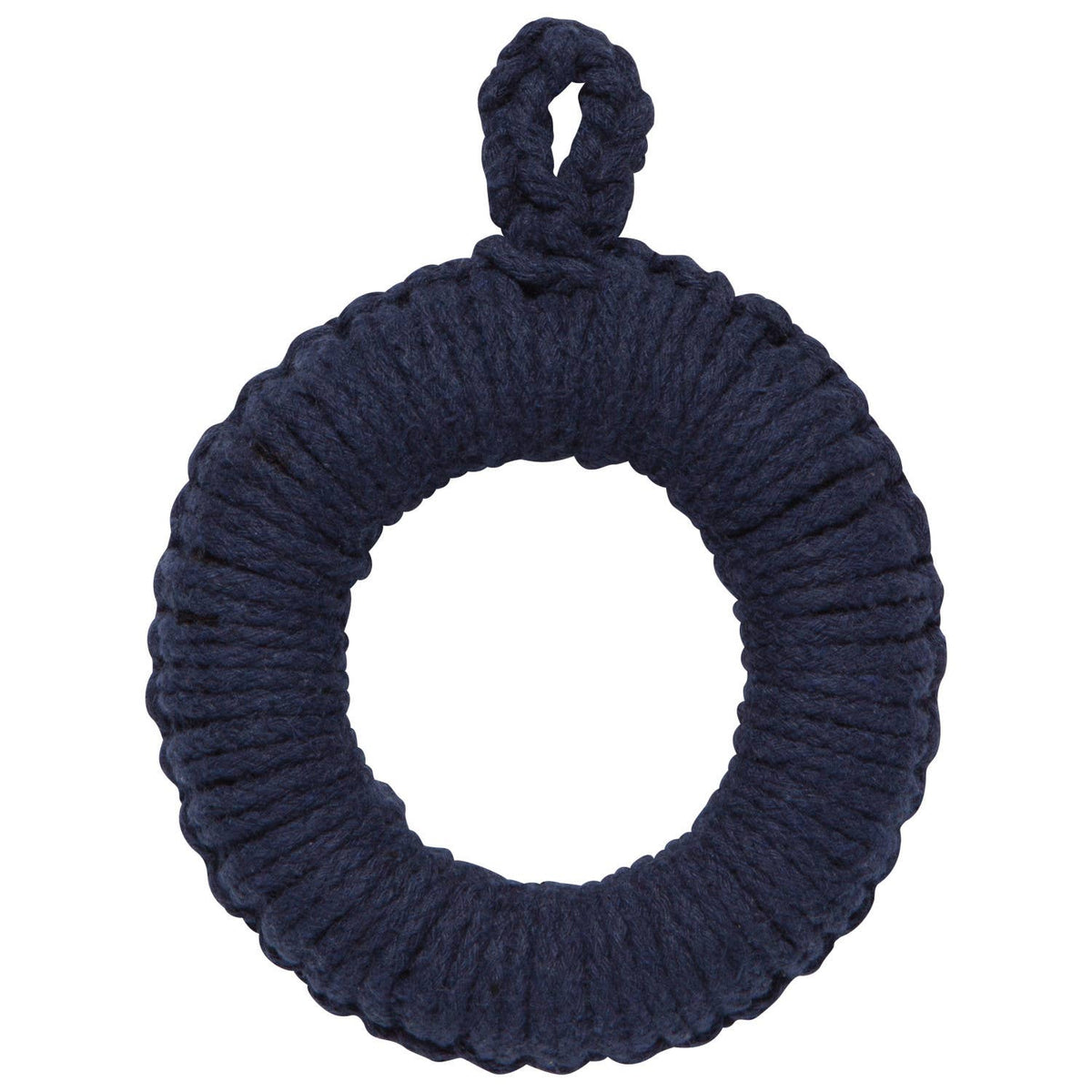 Midnight Blue Woven Orb Trivets Set of 2