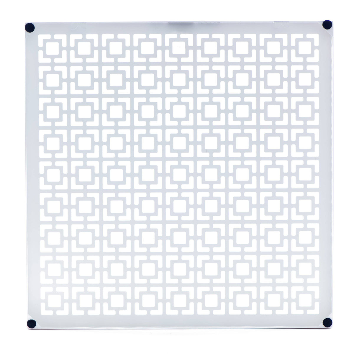 Breeze Block Metal Wall Art/Magnet Board 15.5" Square-White