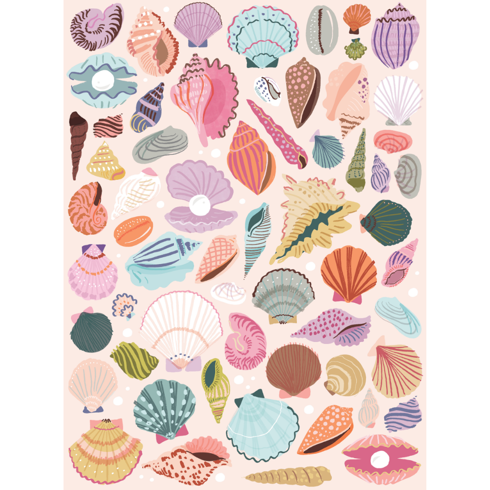 Puzzlefolk - Seashells by the Seashore 1000 Piece Puzzle