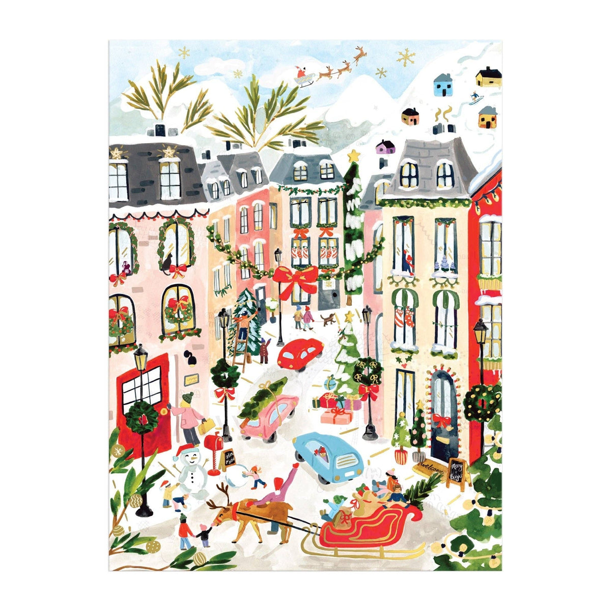 Merriest Village 1000 Piece Foil Puzzle