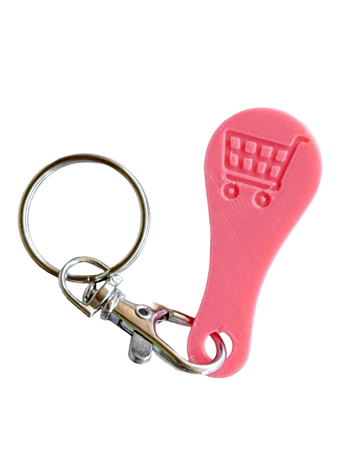 Aldi Shopping Cart Quarter Saver Keychain: Turquoise
