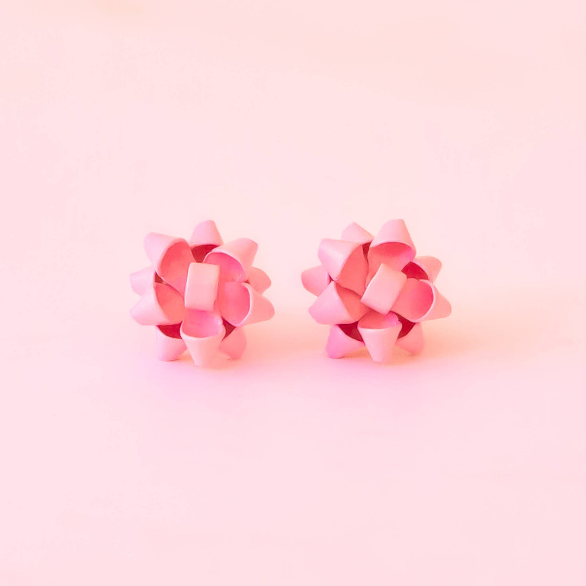 Sunshine Studios - Holiday Bow Earrings | Single | Pink