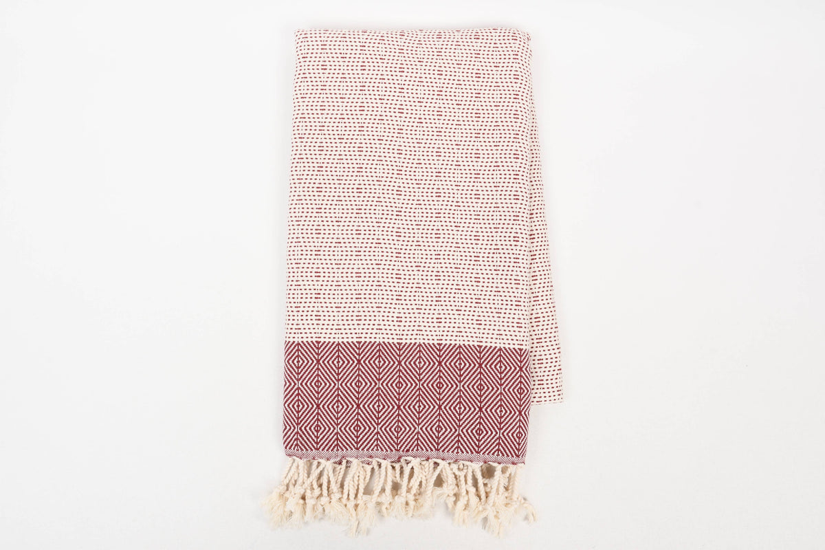 Turkish Cotton Beach Towel – Hot Pink