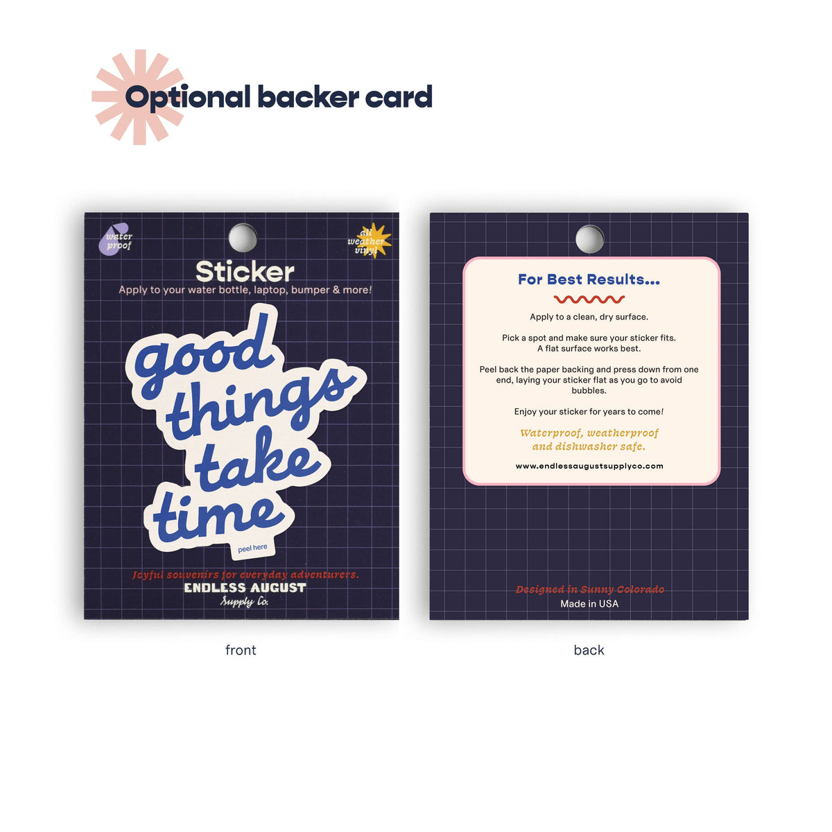 Good Things Take Time Sticker