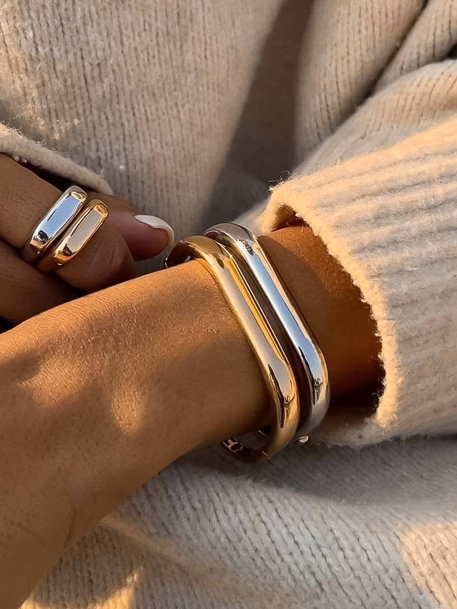 18K Gold Non-Tarnish Classic Bangle