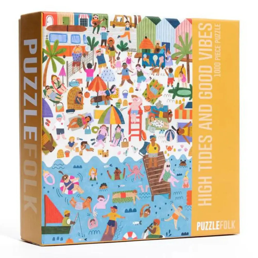 Puzzlefolk - High Tides and Good Vibes 1,000 Piece Beach Puzzle