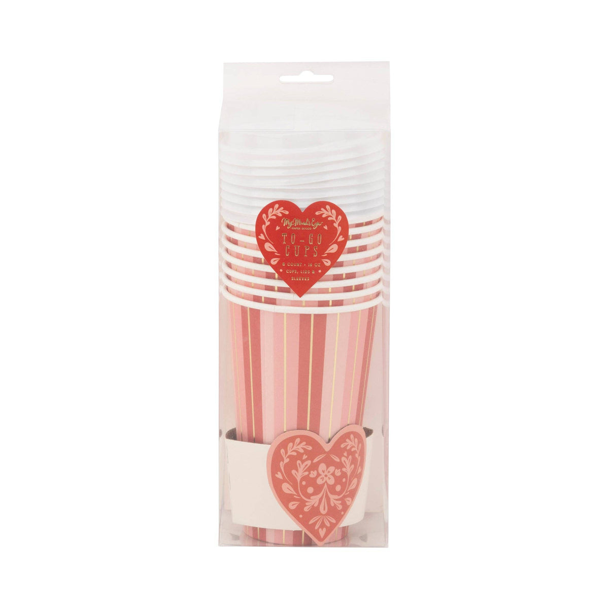 Floral Heart To Go Cups