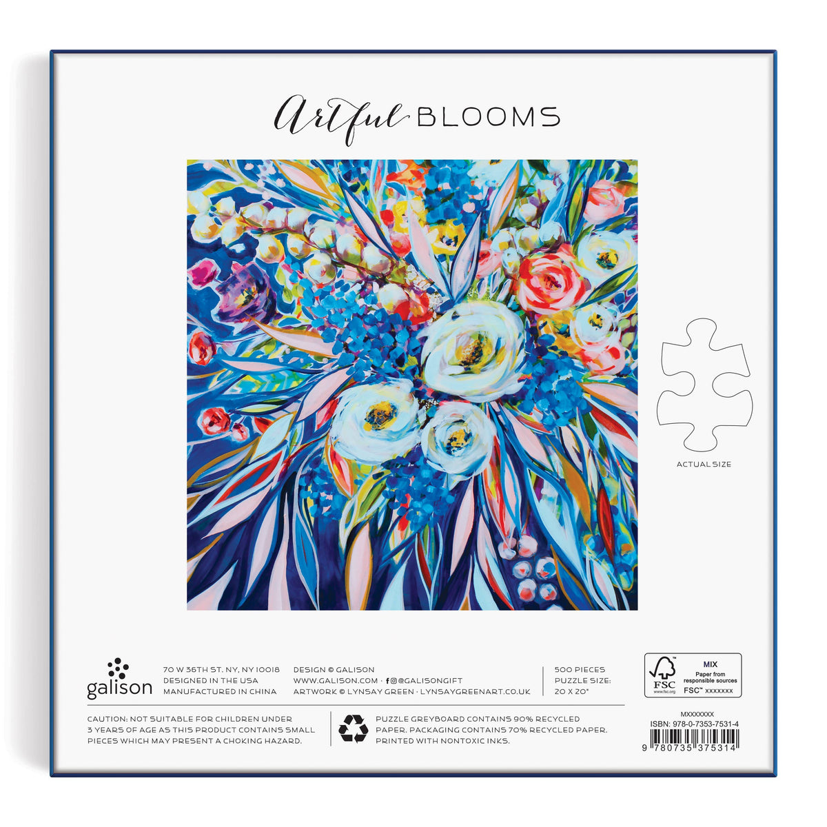 Artful Blooms 500 Piece Puzzle