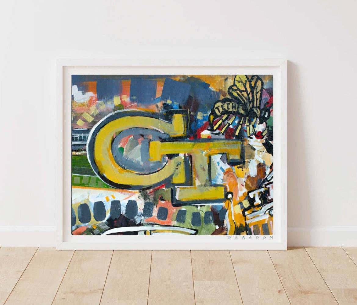 Brandon Art Co - Georgia Tech Yellow Jackets "Classic GT Logo" | 5x7 Inches