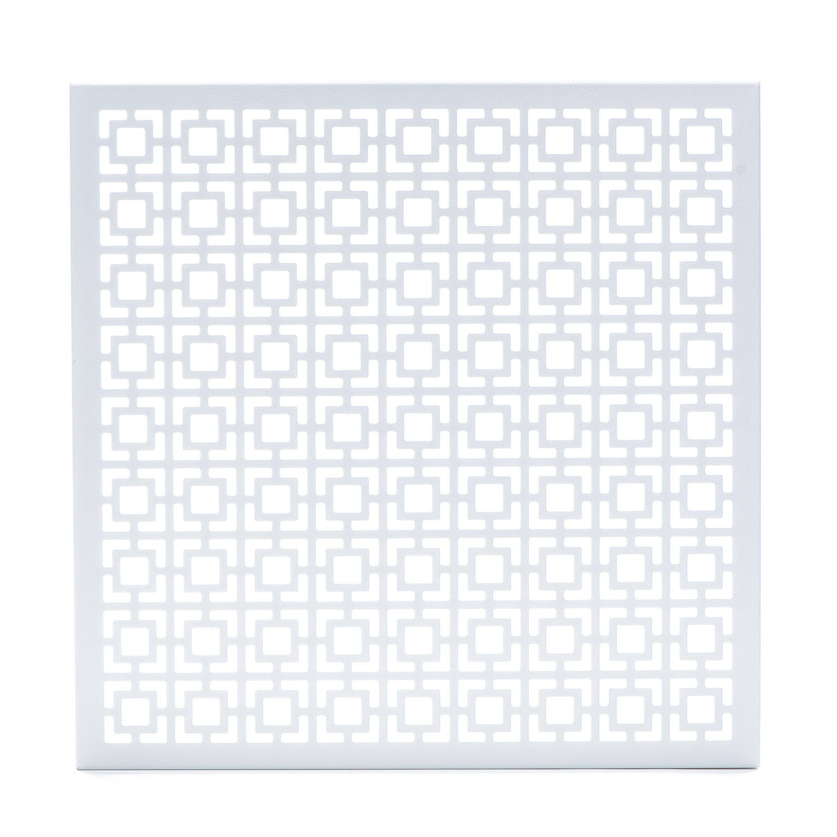 Breeze Block Metal Wall Art/Magnet Board 15.5" Square-White