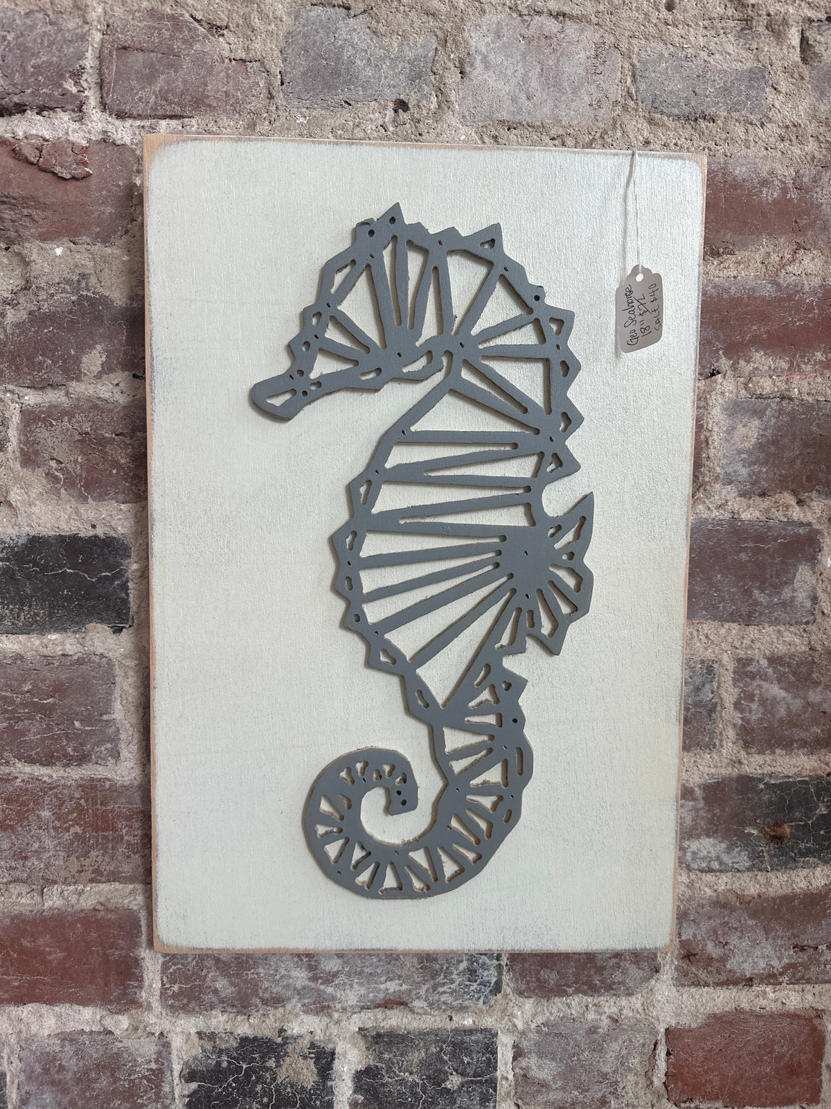 SALE: Geometric Seahorse Wall Art