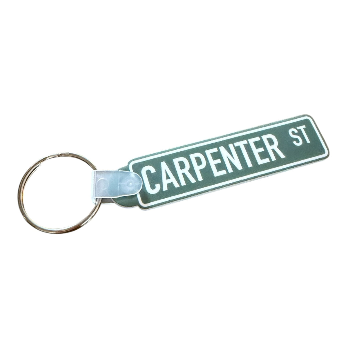 Carpenter St Street Sign Style Keychain