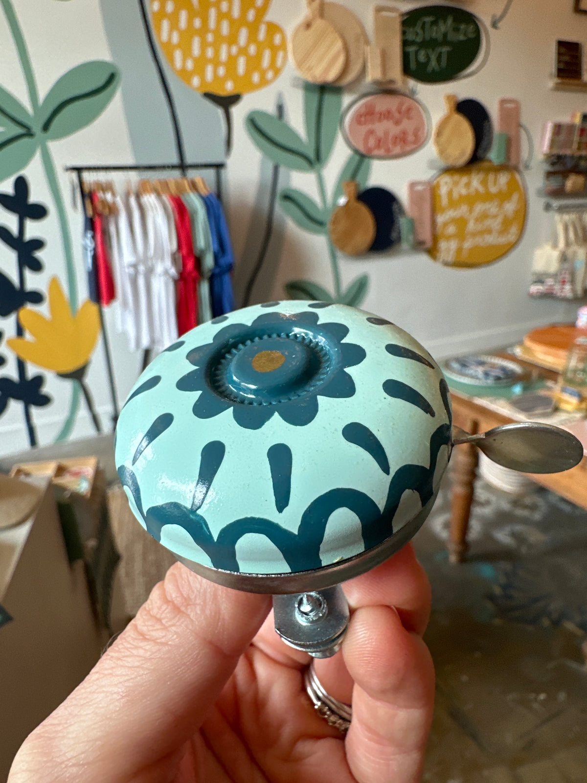 Handpainted One of a Kind Bike Bell