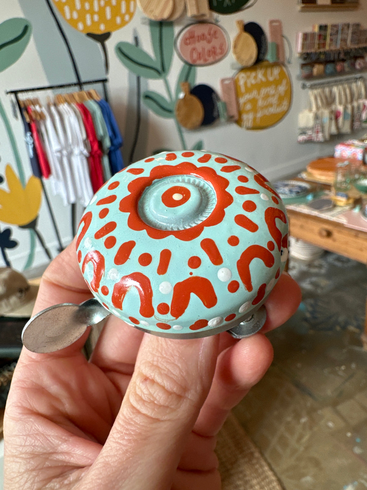 Handpainted One of a Kind Bike Bell