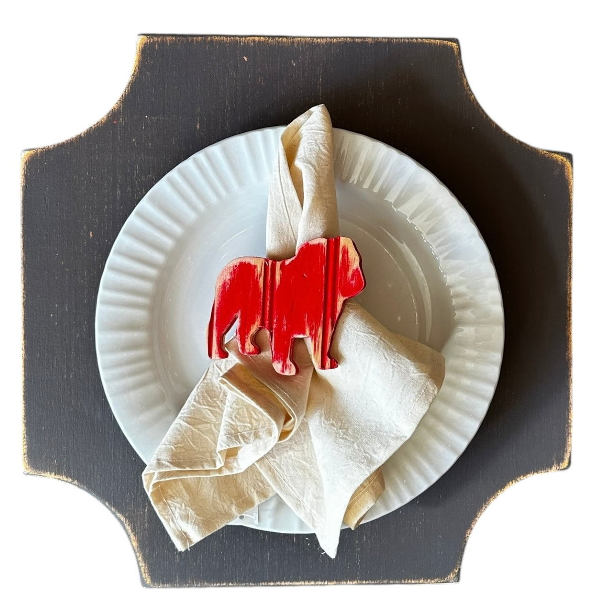 Bulldawg Napkin Holders, Set of 2