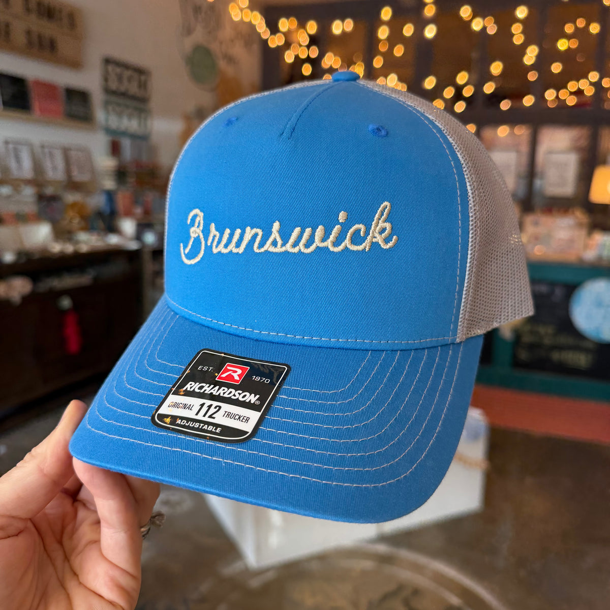 Brunswick Five-Panel Twill Trucker Cap