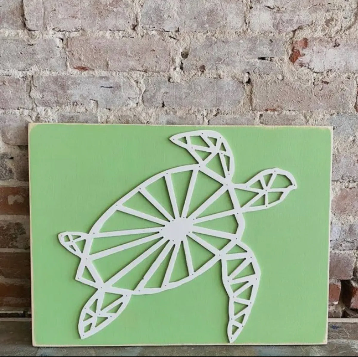 Geometric Sea Turtle Wall Art