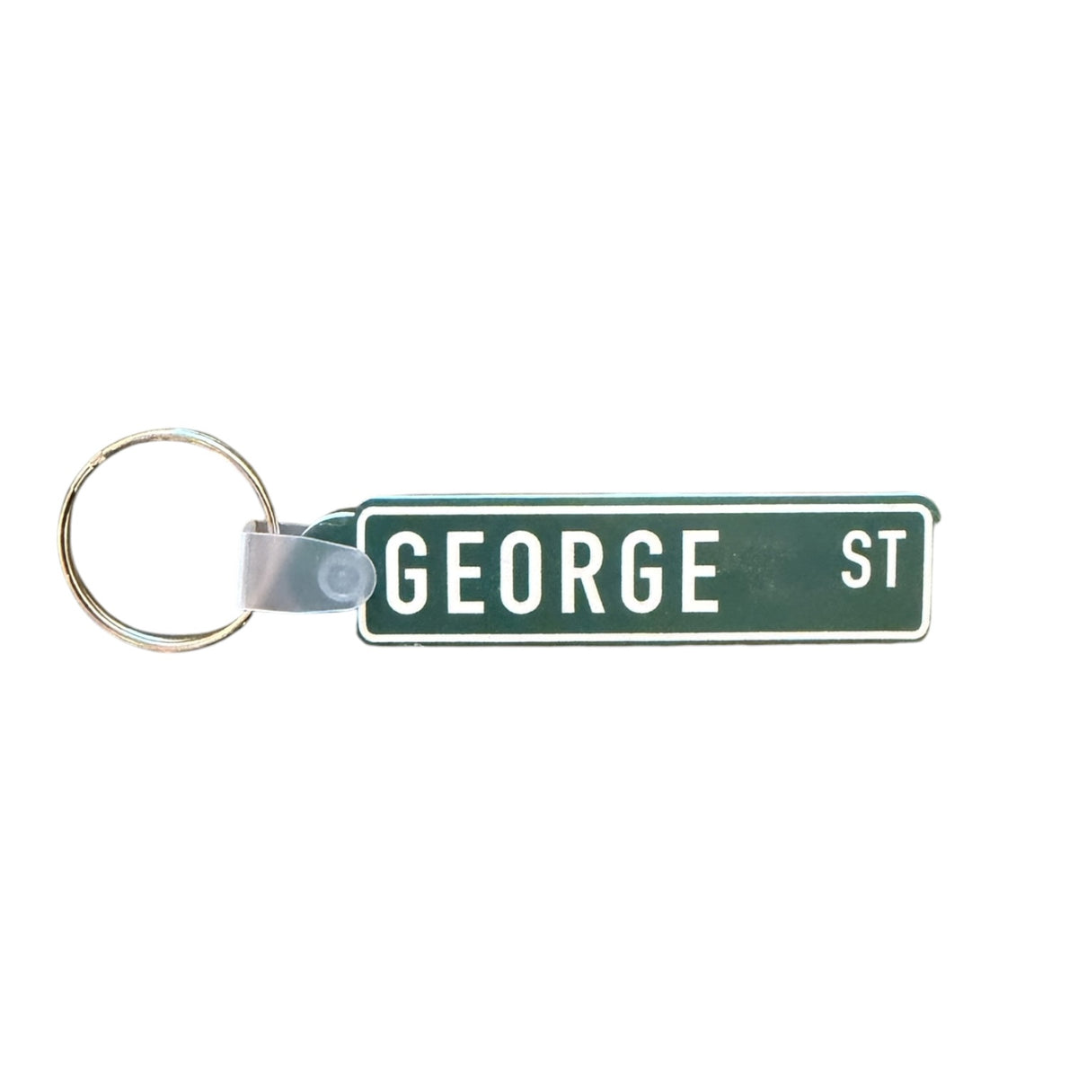 George St Street Sign Style Keychain