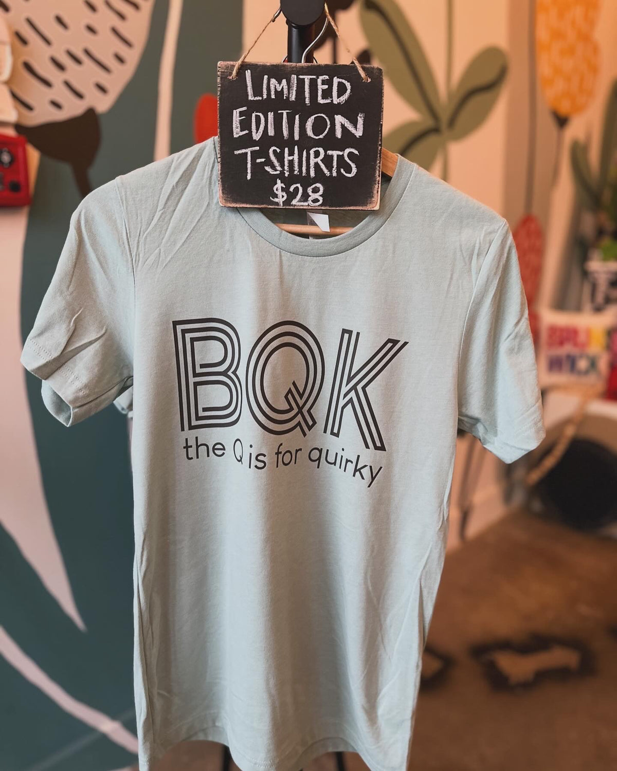 Short Sleeve T-Shirt: BQK, the Q is for Quirky, Thyme