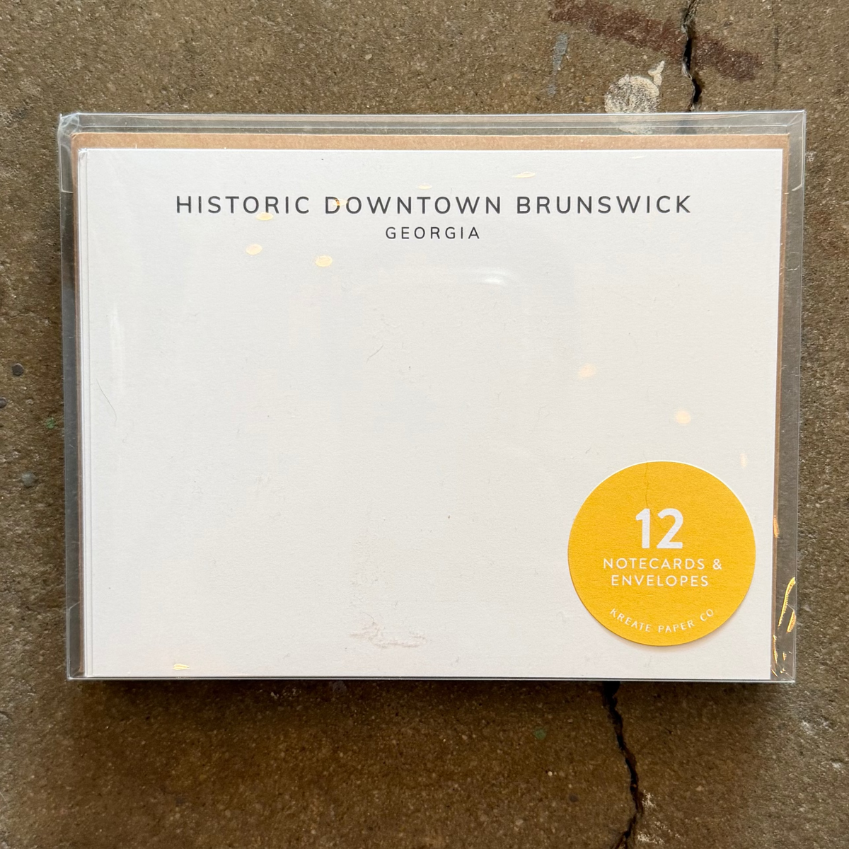 Historic Downtown Brunswick, Georgia Notecards, Stationery Set, Set of 12