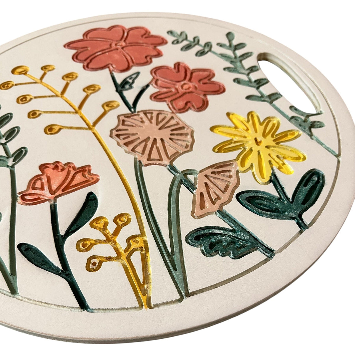 March Workshop: Engraved Wildflower Tray