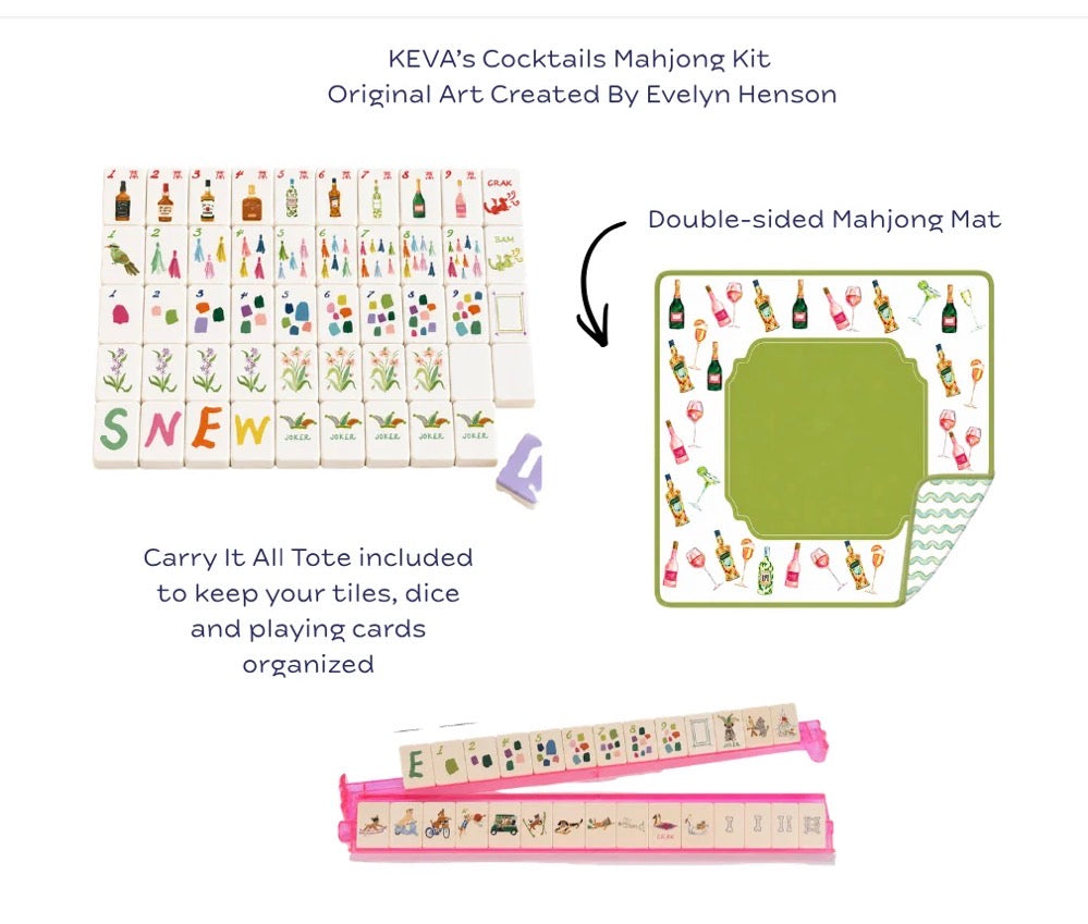 Cocktails Mahjong Kit