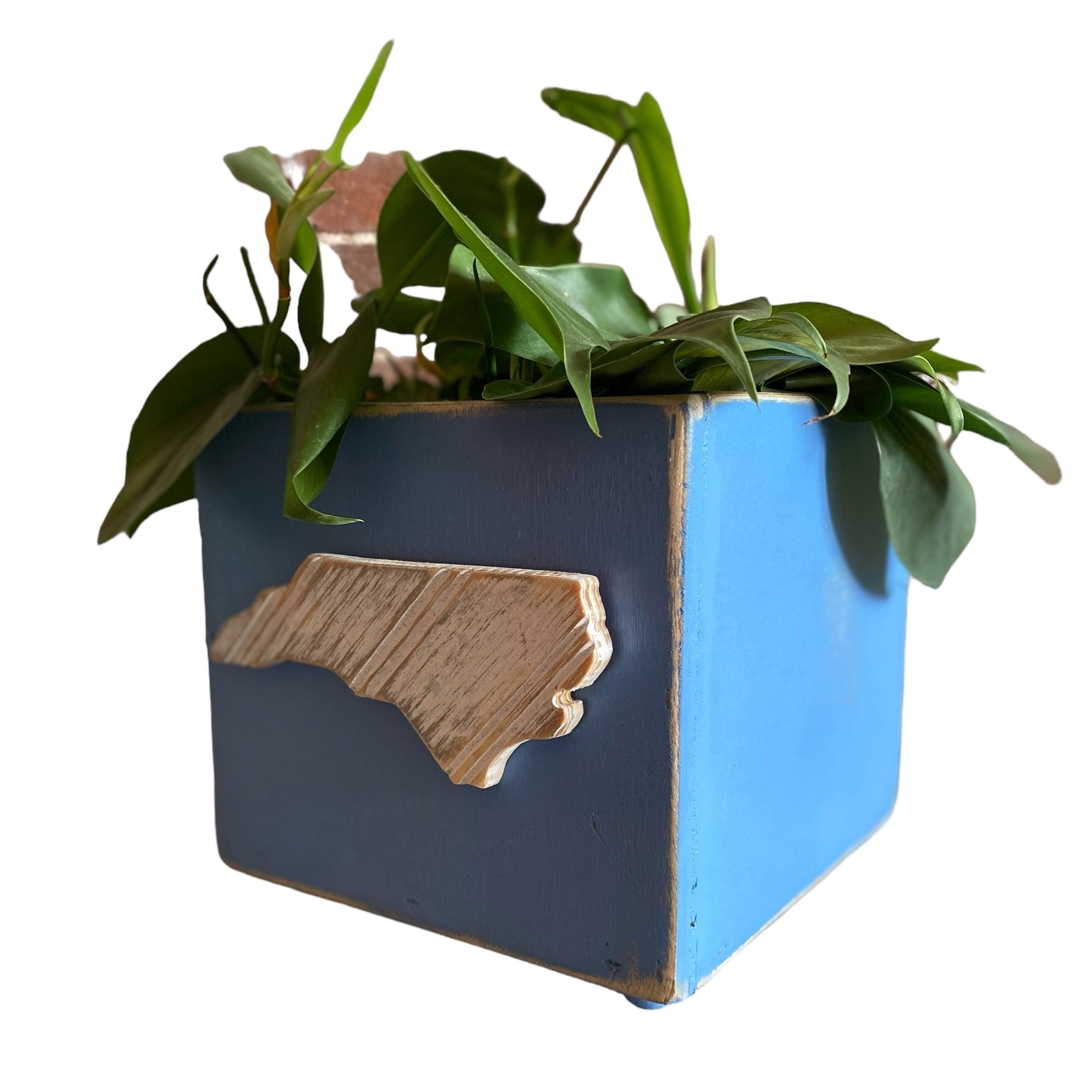 graffiti plant pot State Wooden Box Planter