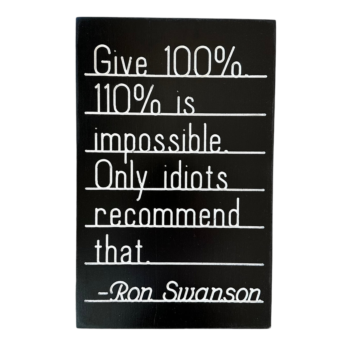 Permanent LetterBoard - Ron Swanson