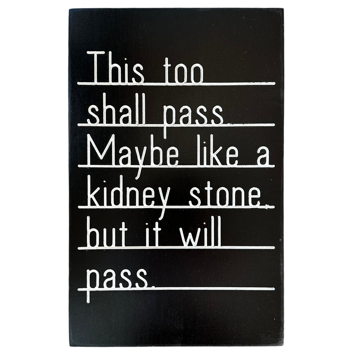 Permanent LetterBoard - Kidney Stones