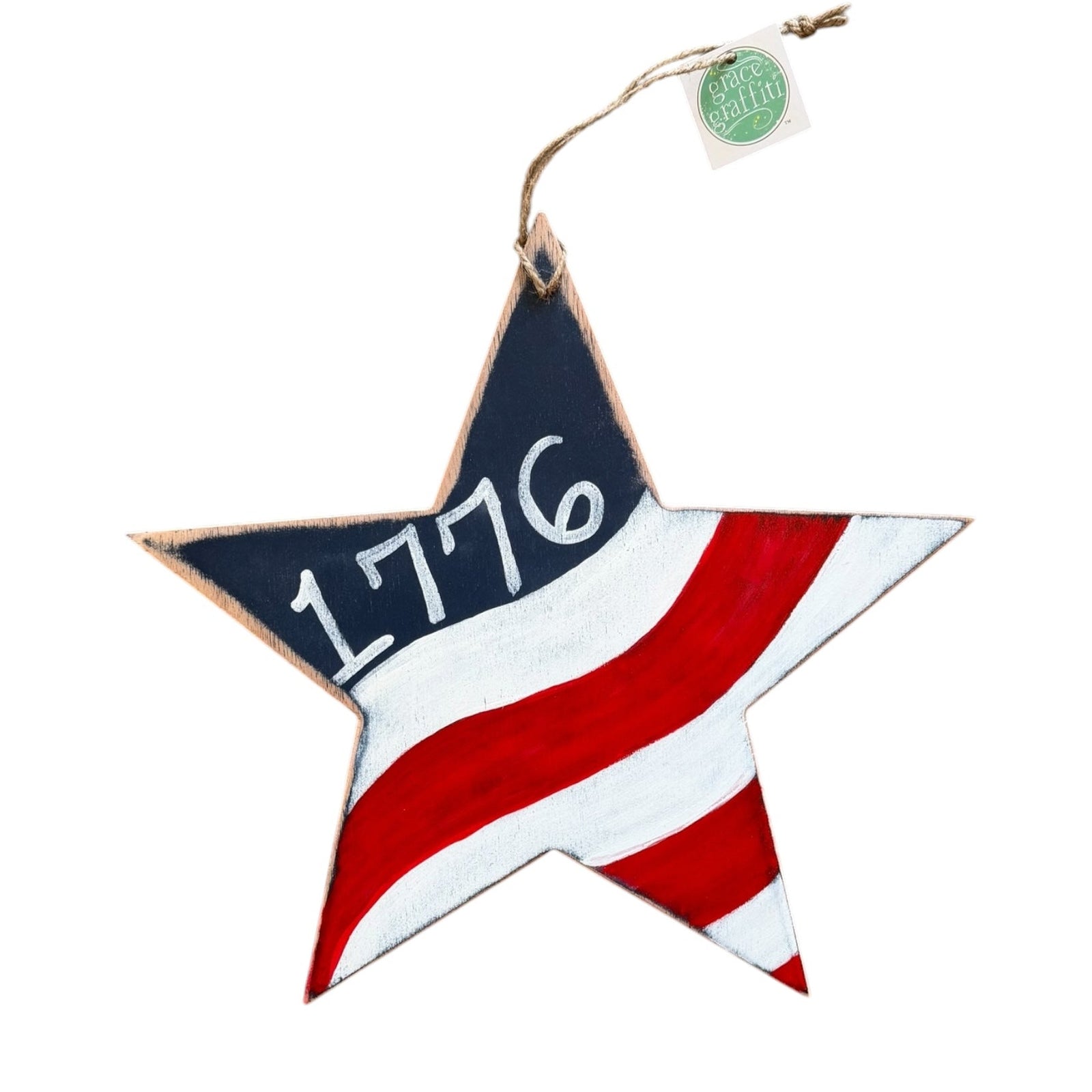 Decorative star with '1776' on a white background