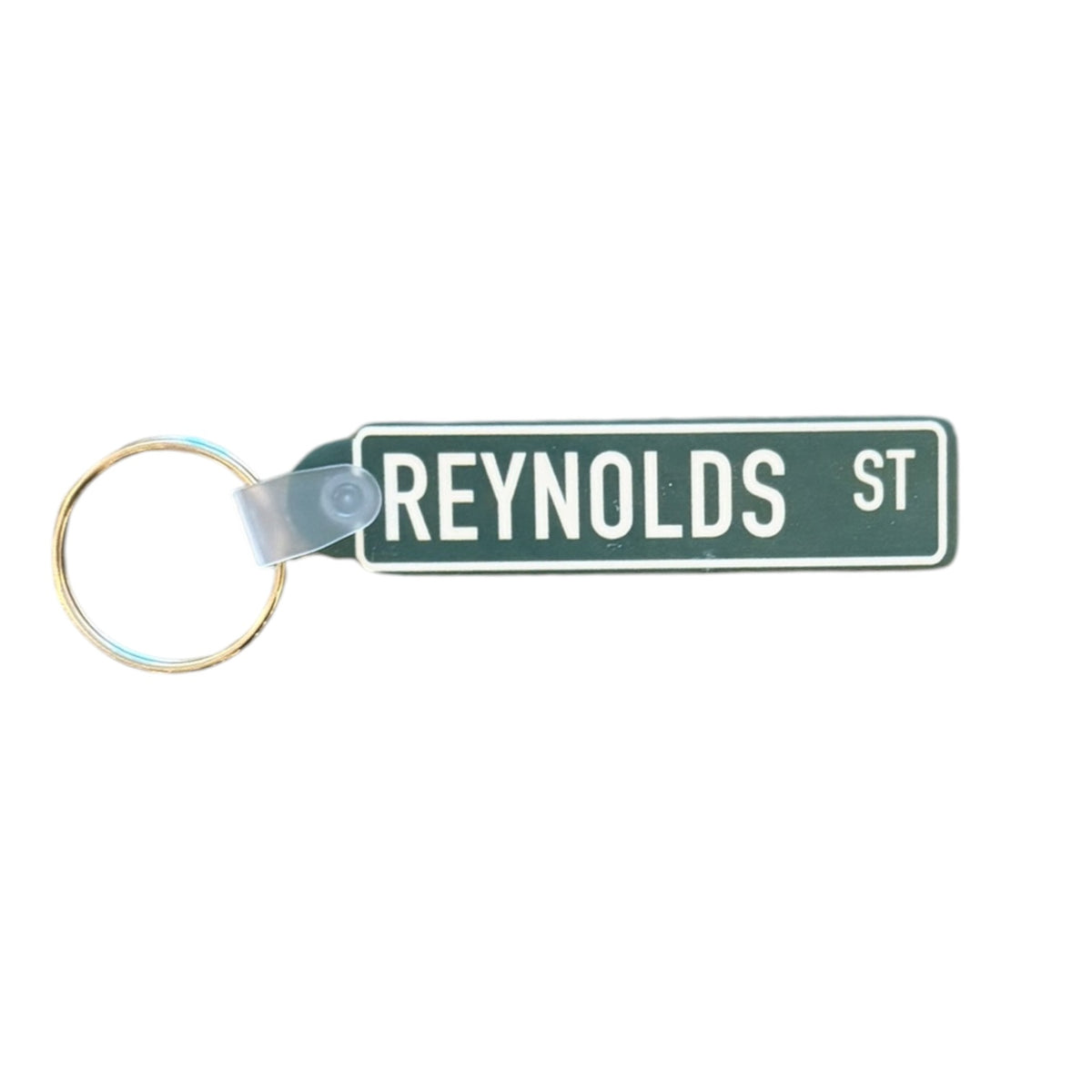 Reynolds St Street Sign Style Keychain