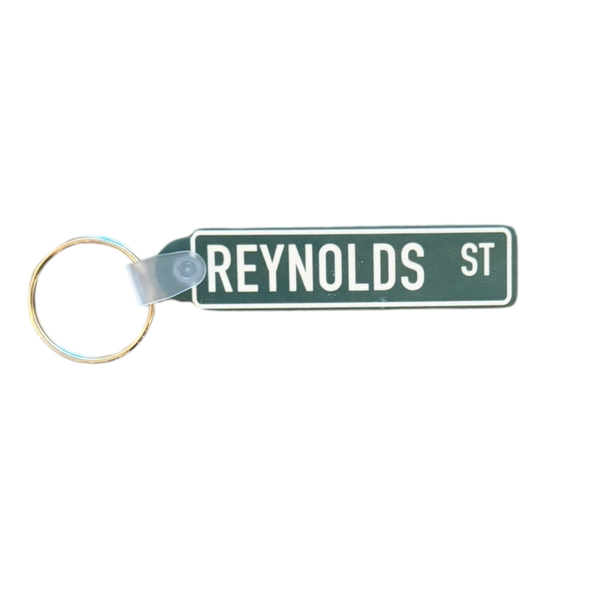 Reynolds St Street Sign Style Keychain