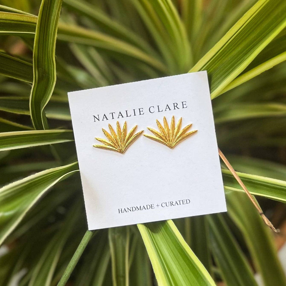 Natalie Clare Collections - Fan Palm Studs