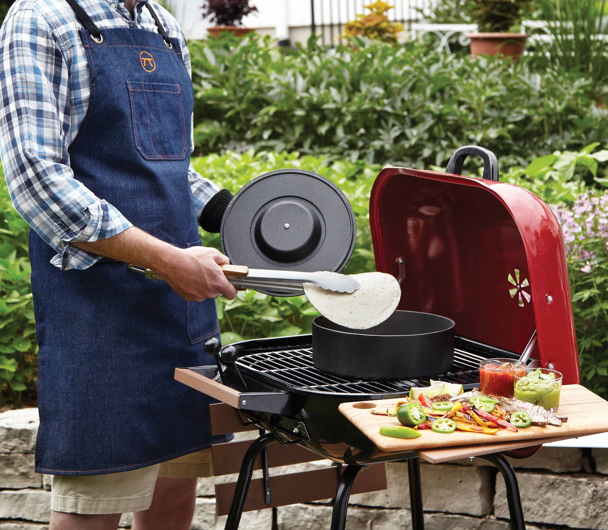 Outset Blue Denim Griller&#39;s Apron, One Size