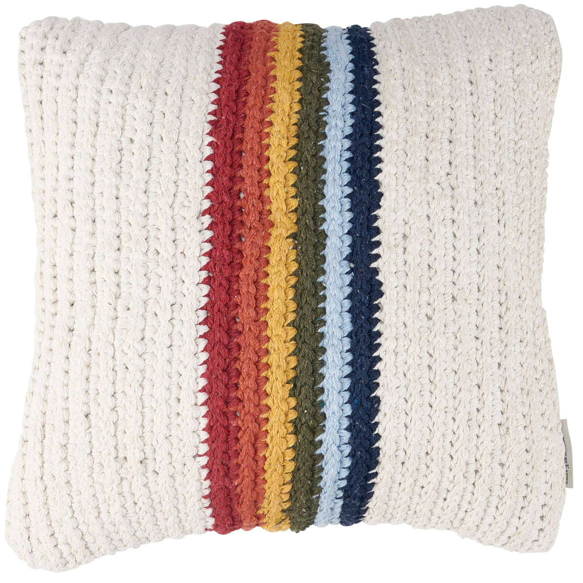 Rainbow Stripe Pillow