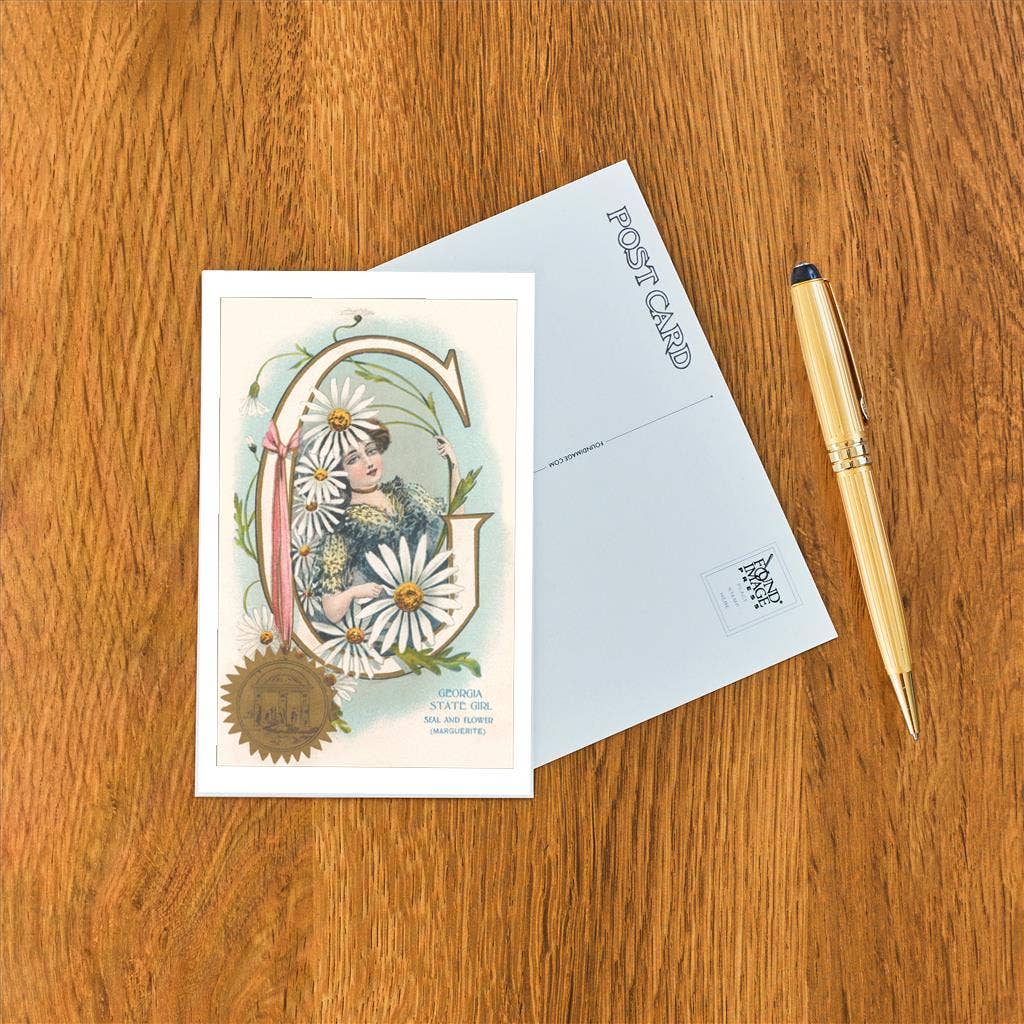 Postcard: Georgia State Girl