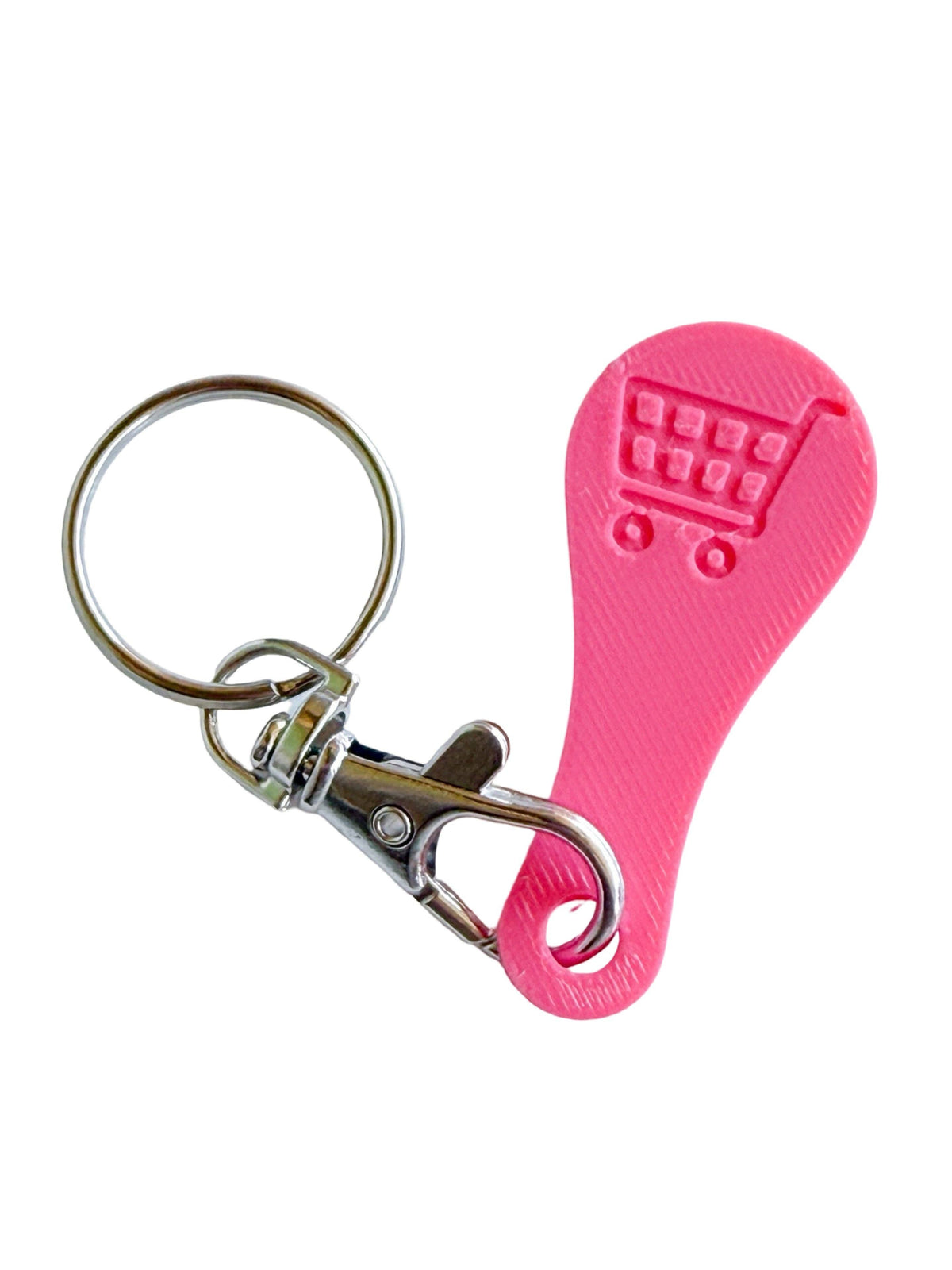 Aldi Shopping Cart Quarter Saver Keychain: Turquoise